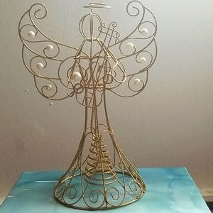 Gold/Pearl Angel Decoration